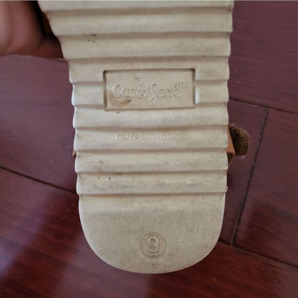 Cat & Jack tan leather toddler girl sandals - Picture 10 of 10